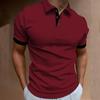 Polo de comercio exterior transfronterizo para hombre, nueva camiseta de verano, camiseta de manga corta para hombre, polo popular de moda.