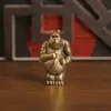 Urso de Latão do Nada Urso Urso Grande Dois Sólidos Lisos Fortes Pequenos Enfeites Casa Mesa de Escritório Varanda Artesanato de Metal Decoração
