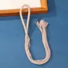 Sino de Vento com Casca de Fruta Boting Corda com Argola de Puxar Corda Trançada Feita à Mão Pingente de Bolsa DIY Acessório Pequeno Corda Trançada Semi-Acabada