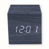 Reloj despertador electrónico de cabecera específico para estudiantes transfronterizo en stock luminoso reloj LED inteligente cable de carga de batería reloj de madera