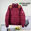 Jaqueta Curta de Penas de Inverno Moncler para Casal com Capuz Removível, Múltiplos Bolsos, Grossa e Quente, Roupa Externa Unissex