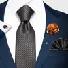 Venta Caliente Transfronteriza para Hombre Negocios Gama Alta Corbata Formal de Bolsillo para Negocios Set de Corbata 8cm Grande Suministro Listo
