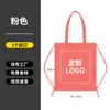 Bolsa de lona con cordón y logotipo personalizado, mochila ecológica de alta gama, bolso de hombro de doble uso para eventos corporativos y escolares