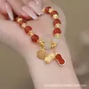 Conjunto de Pulseiras de Amendoim Coisas Boas para Mulheres, Luxo Leve, Alto Valor Estético, Versátil, Simples, Design de Nicho, Estilo Ins, Presente de Aniversário