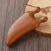 Raspador Nasal de Sándalo Dorado, Raspador de Doble Uso de Sándalo Llama Pequeña, Tabla Raspadora de Madera para Lifting Facial, Puente Nasal y Área de los Ojos, Juego en Caja de Regalo