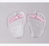 Chanclas resbaladizas con estampado de mariposa, almohadillas para el antepié, almohadillas de gel para zapatillas, transparentes, suaves, amortiguadoras