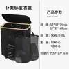 Amazon Super Capacidad Grande Plegable Clasificado Etiqueta Cesta para Ropa Sucia Bambú Cesta de Almacenamiento Dividida Cesta para Ropa Sucia con Tapa Estilo Caliente