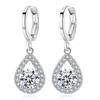 Brincos femininos elegantes e criativos, joias da moda, simples, com lágrimas de anjo, gotas d'água, fivela de diamante, acessórios para todos os tipos de brincos