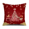 Fronha Estilo Natalino Moda Impressão Digital Sem Cor Almofada Personalizada Casa Sofá Sala de Estar Decorativa Costas