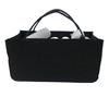 Cesta de fieltro para almacenamiento transfronterizo. Crea una bolsa de fieltro portátil para guardar leña, aperitivos, juguetes y artículos diversos. Cesta de fieltro para guardar bolsos.