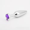 Novo Estilo de Cartão de Baralho Sonda Flor Metal Plug Anal Traseiro Feminino Saída Destacável Plug Anal Ferramenta de Masturbação