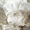 Manga Blanca Azul de Algodón para Farmacia de Hospital, Manga de Trabajo para Comida de Hotel y Restaurante, Manga Protectora de Salud Laboral Anti-manchas