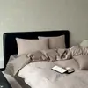 Juego de Cuatro Piezas de Jacquard de Algodón Clase A Todo Algodón Algodón Puro Sábana Funda Nórdica Ropa de Cama para Dormir Desnudo Algodón de Fibra Larga de Alto Hilo Ropa de Cama