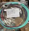 Pigtail de Fusión de Fibra Monomodo Agrupado con Cabezal Cuadrado y Redondo SC/LC/FC de Grado Operador de 12 Núcleos, Cable de Empalme Agrupado de Fibra Monomodo