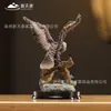 Simulación Animal Retro Águila Adorno Pequeño Decoración de Escritorio de Oficina Adorno para Tablero de Coche Águila Calva Manualidad