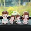 Adornos para Coche Muñeco Retrato Familiar Nuevo Lindo Dibujo Animado Hecho a Mano Suministros para Coche 2025 Nuevos Accesorios Interiores para Coche para Mujeres