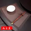 Posavasos con Forma de Ventilador de Mesa Redondo, Base para Bol Estilo Chino, Posavasos Aislante al Calor para Vajilla, Posavasos de Mesa de Lujo Ligero para Comedor, Posavasos Anti-Quemaduras, Base para Platos