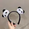Diadema de Felpa de Panda Accesorio para el Cabello de Niña Pasador para el Cabello Infantil Diadema de Animal para Lavarse la Cara Elemento Dulce de Dibujos Animados Flequillo