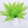 Variedad de pino helecho persa artificial Helecho 13 hojas material flexible de pegamento plástico planta verde bonsái planta artificial accesorios para pared
