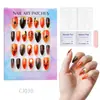 24 Peças de Unhas Postiças Usáveis para Adultos Produtos Acabados Transfronteiriços Patches de Manicure de Alta Qualidade Manicure Amêndoa Removível Atacado