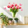 Fun-F692 Tulipán Pintado Baño Inodoro Hogar Pared Fondo Decorativo Pegatina de Pared Venta al por Mayor