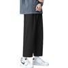 Pantalones de seda de hielo de verano para hombre, pantalones rectos, sueltos y sencillos, pantalones casuales para hombre, pantalones anchos hasta el tobillo, de moda, combinables con todo, para hombre