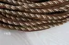 Corda Grossa de 6mm e 8mm Corda Torcida de Três Fios Corda Colorida Corda de Flor Corda Decorativa para Sofá Cortina Corda para Acabamento de Almofada