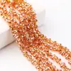 Contas de vidro cristal galvanizado contas de amendoim novos acessórios de joias diy contas soltas pulseira acessórios de cabelo fabricantes