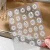 Adesivos para Unhas Série de Natal Embossados Desenho Animado Árvore de Natal Estrela de Cinco Pontas Laço Adesivos de Unha Adesivos Decoração Atacado