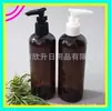 Frasco pump marrom 300ml, frasco bico de pato marrom, frasco de shampoo, frasco pump com clipe 300ML, frasco refil para gel de banho