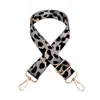 Nueva correa de hombro ancha de leopardo jacquard, ajustable, para bolso cruzado, de repuesto, con correa larga reducida, accesorios para bolso.