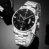 Relojes para Hombre Populares de Negocios No Mecánicos al por Mayor Aleación Acero Inoxidable Relojes de Cuarzo Relojes al por Mayor de Comercio Exterior