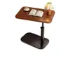 Mesa de Cabeceira Móvel Suporte para Laptop Mesa Lateral de Sofá Altura Ajustável Elevatória Suporte de Chão para Áudio Trabalho
