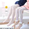 Meias de Seda Ultrafinas Anti-gancho para Crianças Meia-calça de Coelho para Meninas de Verão Meias Brancas Transparentes nos Pés Meias Infantis