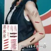 Pegatinas de Tatuaje de Halloween Cicatrices de Vampiro Simuladas Puntos Falsos Realistas Heridas Falsas Maquillaje Cos Pegatinas Faciales