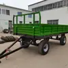 Reboque de Transporte de Colheita de Pomar Agrícola, Reboque Rebocável por Trator com Capacidade de Carga de 3 Toneladas, 5 Toneladas, 10 Toneladas, Personalizável