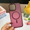Adecuado para funda de teléfono magnética de dibujos animados linda con marco negro para Apple, funda de teléfono simple para pareja, mate, de nicho, de alta gama