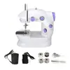 Máquina de Coser Eléctrica Mini Doméstica 202, Operada con Pedal Micro, para Telas Gruesas, Máquina de Coser Eléctrica Portátil Multifuncional