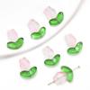 Pó para gelatina gradiente vidro pétalas de tulipa fio de contas material pulseira DIY acessórios de joias de vidro atacado