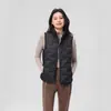 Colete de Penas Leve Feminino com 90% de Penas, Gola Alta, Novo Estilo Outono e Inverno, Colete Emborrachado com Padrão de Nuvens, Tendência