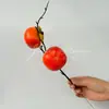 Maçã Simulada Fruta Falsa Adereços Decorativos Modelo Decoração de Sala de Estar de Casa Fruta de Azevinho Simulada Caqui Simulada
