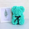 Oso de Rosa Inmortal para el Día de San Valentín para Novia 25cm Oso de Espuma Caja de Regalo Regalo de Navidad Oso para Abrazar