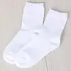 Atacado do Fabricante Meias Brancas de Algodão Penteado para Estudantes Meninos e Meninas Meia Cano Médio Esportivas Outono e Inverno Espessadas Performance em Eventos Meias Respiráveis