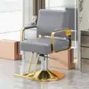 Cadeira de barbeiro, cadeira de cabeleireiro moderna, cadeira especializada para corte de cabelo, altura ajustável, giratória, assento de alta qualidade para permanente e coloração