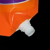 Boquilla de succión para detergente de lavandería personalizada de fábrica bolsa autosoportante química diaria suavizante líquido en polvo con forma de bolsa de embalaje compuesto personalizada