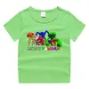 2023 nueva ropa infantil, camiseta de manga corta de verano para niños, camisa de algodón para niños y niñas, camiseta de media manga para bebés, top para niños