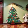 Árvore de Natal especial de feltro transfronteiriça novo pingente decorativo de não tecido brinquedos educativos DIY árvore de Natal tridimensional