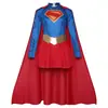 Fantasia Cosplay Supergirl Superman Halloween Comércio Exterior Cosplay Fantasia para Performance de Palco Bidimensional