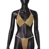 AYJ Suministro Transfronterizo AliExpress Verano Nuevo Sexy Conjunto de Perlas con Cuello Halter para Mujer, Dropshipping Y938 Bikini
