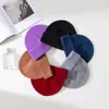 Gorro de Punto Fino de Lana Nueva Estilo Europeo y Americano para Otoño e Invierno, Gorro Delgado para Adulto, Gorro de Cara Sonriente, Gorro A*C, Unisex